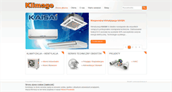 Desktop Screenshot of klimago.pl