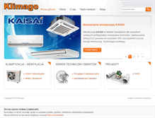 Tablet Screenshot of klimago.pl